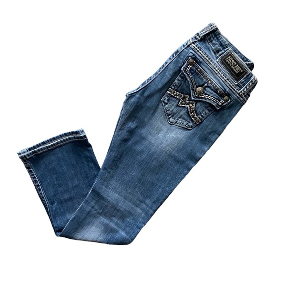Miss Me Denim - Miss Me Jeans | Cyber Y2K embroidered western vintage bootcut bedazzled jeans
